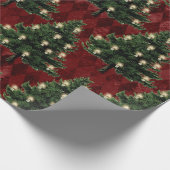 Kerstbomen en kerstversiering cadeaupapier (Hoek)