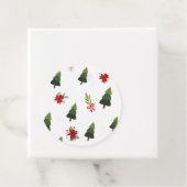 kerstbomen en koeien bedankjes labels (In situ)