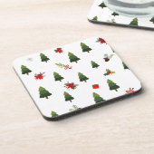 kerstbomen en koeien bier onderzetter (Linkerzijde)