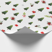 kerstbomen en koeien cadeaupapier (Hoek)