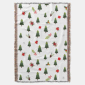 kerstbomen en koeien deken (Voorkant Verticaal)