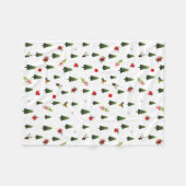 kerstbomen en koeien fleece deken (Voorkant (Horizontaal))