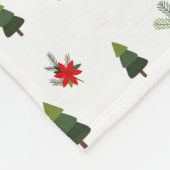 kerstbomen en koeien fleece deken (Hoek)