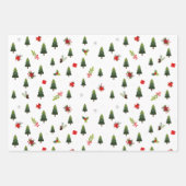 kerstbomen en koeien inpakpapier vel (Voorkant)