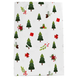 kerstbomen en koeien medium cadeauzakje