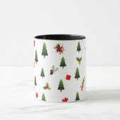 kerstbomen en koeien mok (Midden)