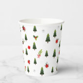 kerstbomen en koeien papieren bekers (Links)