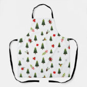 kerstbomen en koeien schort (Voorkant)