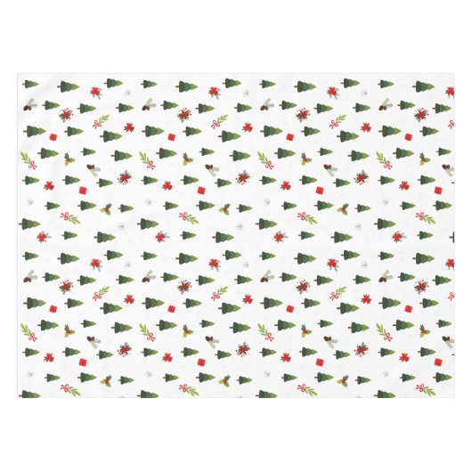 kerstbomen en koeien tafelkleed (Voorkant (Horizontaal))