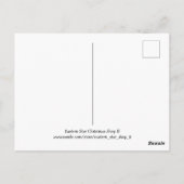 Kerstbomen en lichten retro vakantie briefkaart (Achterkant)