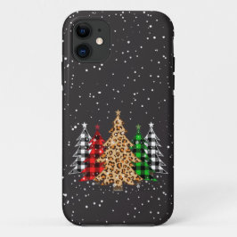 kerstbomen en luipaarden voor het drukken van snow Case-Mate iPhone case