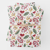 kerstbomen en muis inpakpapier vel (In situ)