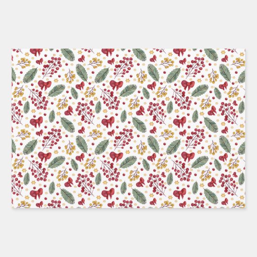 kerstbomen en muis inpakpapier vel (Voorkant)