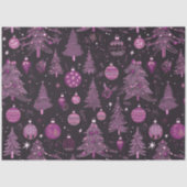 Kerstbomen en Ornamenten Kerst Tissuepapier (Voorkant)