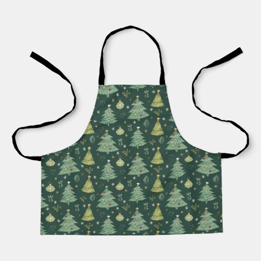 Kerstbomen en Ornamenten Schort (Voorkant)
