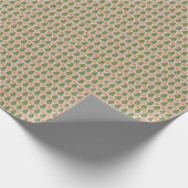 Kerstbomen en peperkoek mannen cadeaupapier (Hoek)