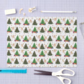 Kerstbomen en peperkoek tissuepapier (Craft)