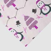 Kerstbomen en pinguïns Kerstmis Tissuepapier (Detail)