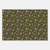 kerstbomen en Poinsettias Inpakpapier Vel (Voorkant 2)