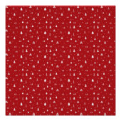 Kerstbomen en Poster van Snowflakes (Voorkant)