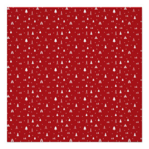 Kerstbomen en Poster van Snowflakes