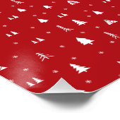 Kerstbomen en Poster van Snowflakes (Hoek)