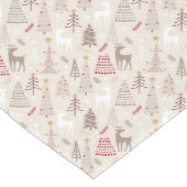 kerstbomen en rendieren medium tafelloper (Hoek)