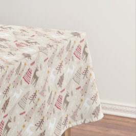 kerstbomen en rendieren tafelkleed