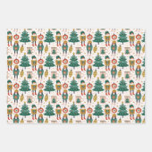 kerstbomen en sierplanten inpakpapier vel (Voorkant 2)