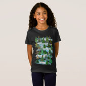 Kerstbomen en sneeuwhazen T-Shirt (Voorkant volledig)