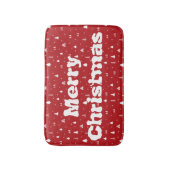 Kerstbomen en Sneeuwvlokken Badmat (Voorkant Verticaal)