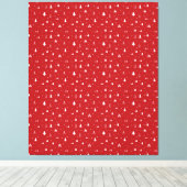 Kerstbomen en Sneeuwvlokken Canvasprint Canvas Afdruk (Insitu (Houten vloer))