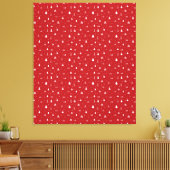 Kerstbomen en Sneeuwvlokken Canvasprint Canvas Afdruk (Insitu (Woonkamer))