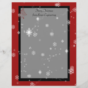 Kerstbomen en sneeuwvlokken op rood en zwart