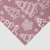 Kerstbomen en sneeuwvlokken Paarse kerst Tissuepapier (Detail)
