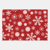 kerstbomen en sneeuwvlokken rood inpakpapier vel (Voorkant 2)