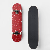Kerstbomen en Sneeuwvlokken Skateboard (Voorkant)