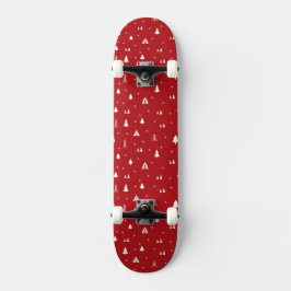 Kerstbomen en Sneeuwvlokken Skateboard