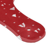 kerstbomen en sneeuwvlokken snijvlak snijplank (Hoek)