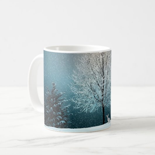 Kerstbomen en sneeuwwitkoffie-Mok Koffiemok (Voorkant links)