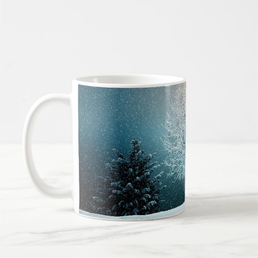 Kerstbomen en sneeuwwitkoffie-Mok Koffiemok (Links)