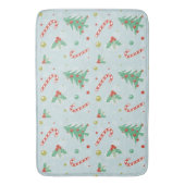 kerstbomen en snoepsuikerriet badmat (Voorkant Verticaal)