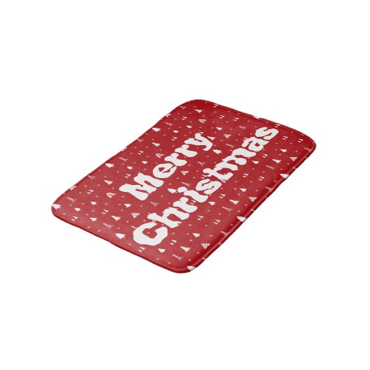kerstbomen en snowflakes Bath Mat (Gekanteld)