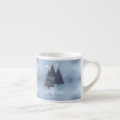 Kerstbomen en Snowflakes Blue ID863 Espresso Kop (Rechts)