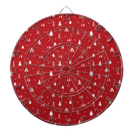 Kerstbomen en Snowflakes Dart Board Dartbord