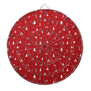 Kerstbomen en Snowflakes Dart Board Dartbord