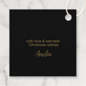 kerstbomen en Snowflakes Gold ID863 Bedankjes Labels (Achterkant)