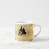 kerstbomen en Snowflakes Gold ID863 Espresso Kop (Rechts)