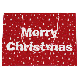 kerstbomen en Snowflakes Groot Cadeauzakje