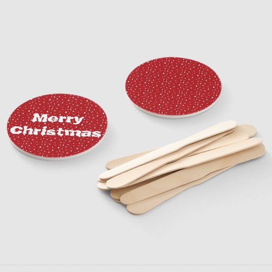 kerstbomen en Snowflakes Hand Fan Handwaaier (Niet-gemonteerd)